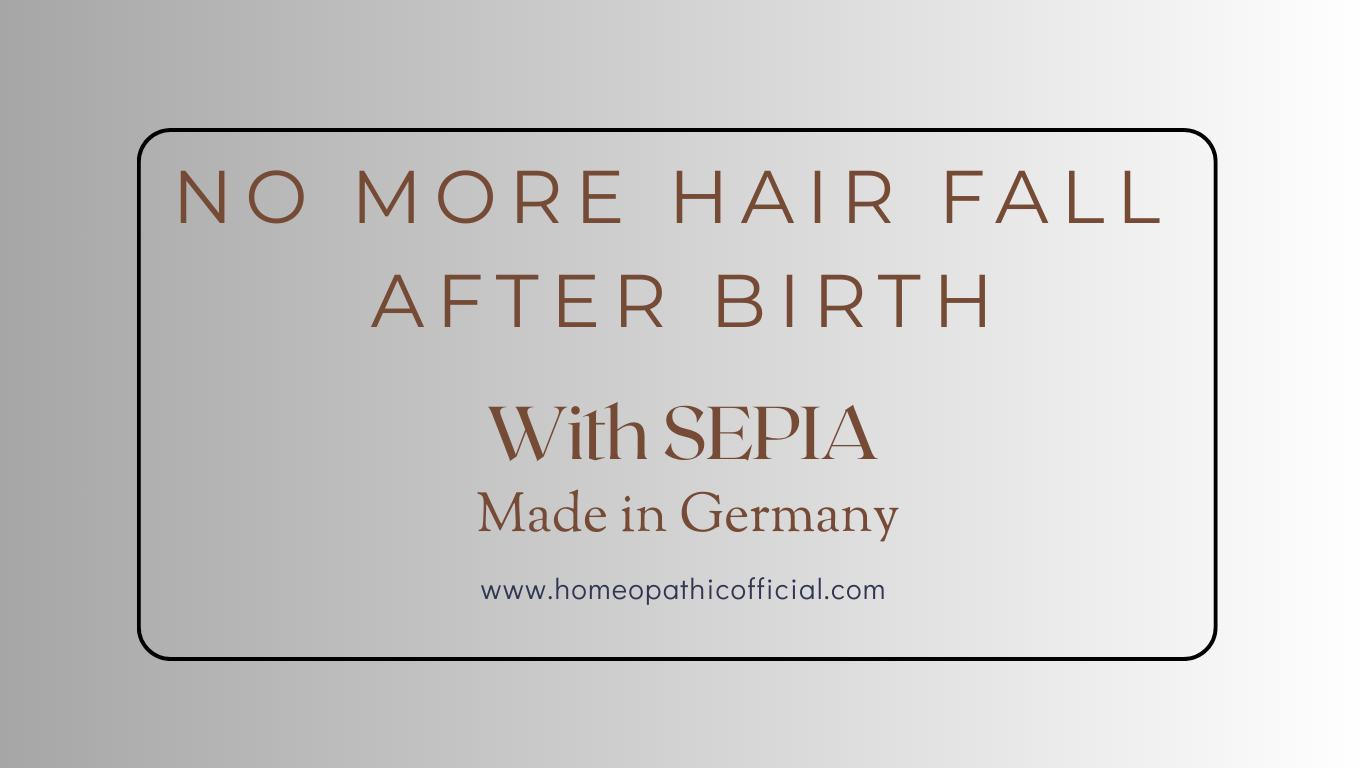 No More Hair fall After Birth ( Prevent hair fall in lactating mothers ) MADE IN GERMANY Sepia Officinalis